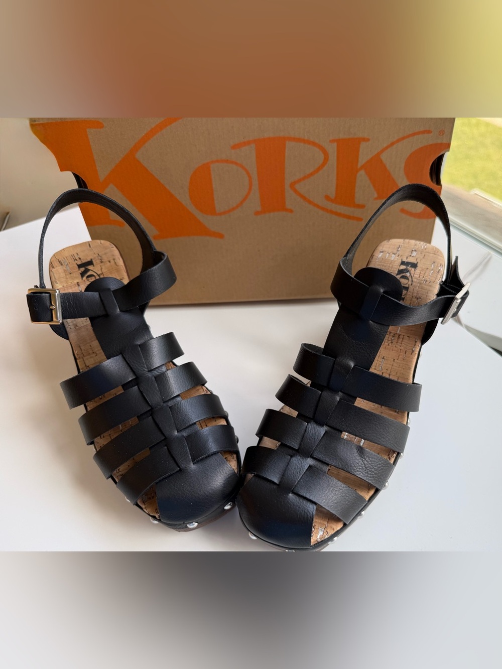 KORKS by Kork-Ease Black Fisherman’s Sandal